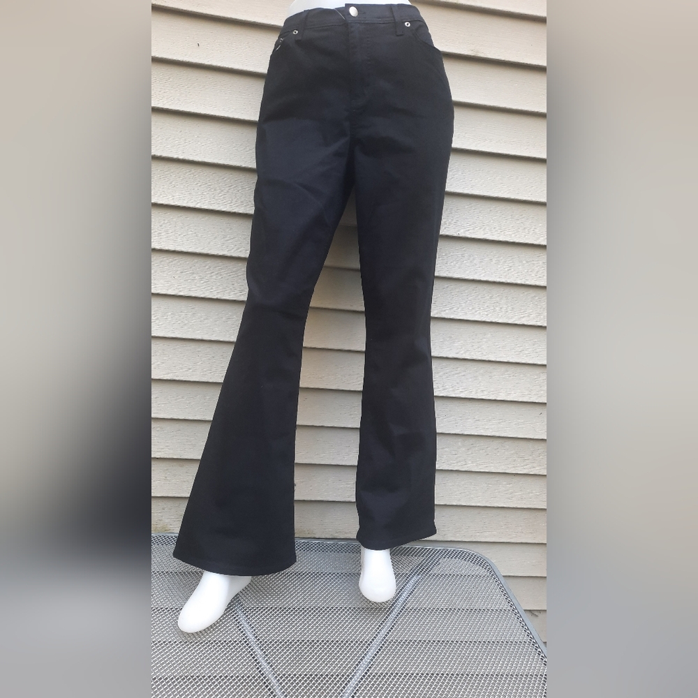 Denim & Co. Modern Waist Stretch Twill 5 Pocket Pant Size 14 NWT